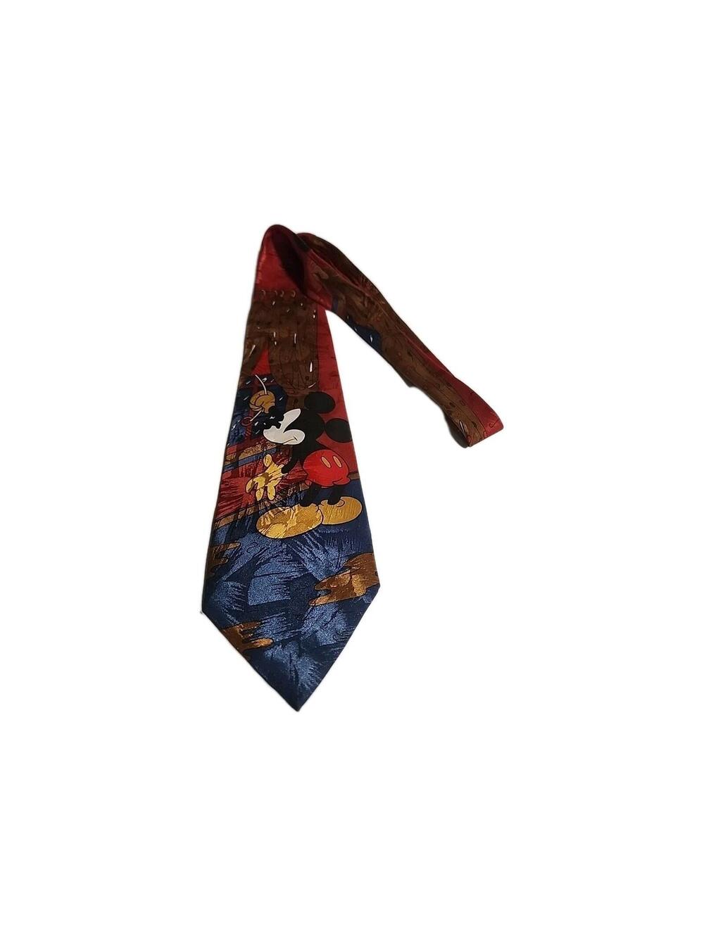 Mickey Unlimited Mens Novelty Neck Tie Disney Necktie Mickey Mouse Made in Italy